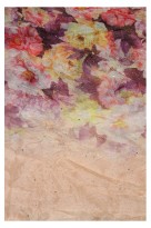 Květinová šála do kruhu -  Dotek jara se třpytkami