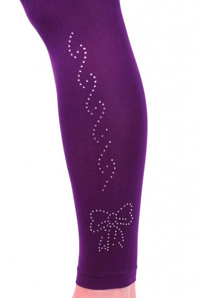 Calze Violette s ozdobou štrassé 92701