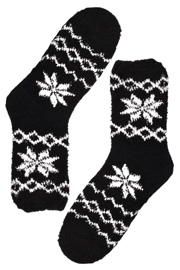 Chlupaté žinylkové ponožky H6001 - 3 páry