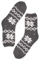 Žinylkové chlupaté ponožky H6001 - 3 páry