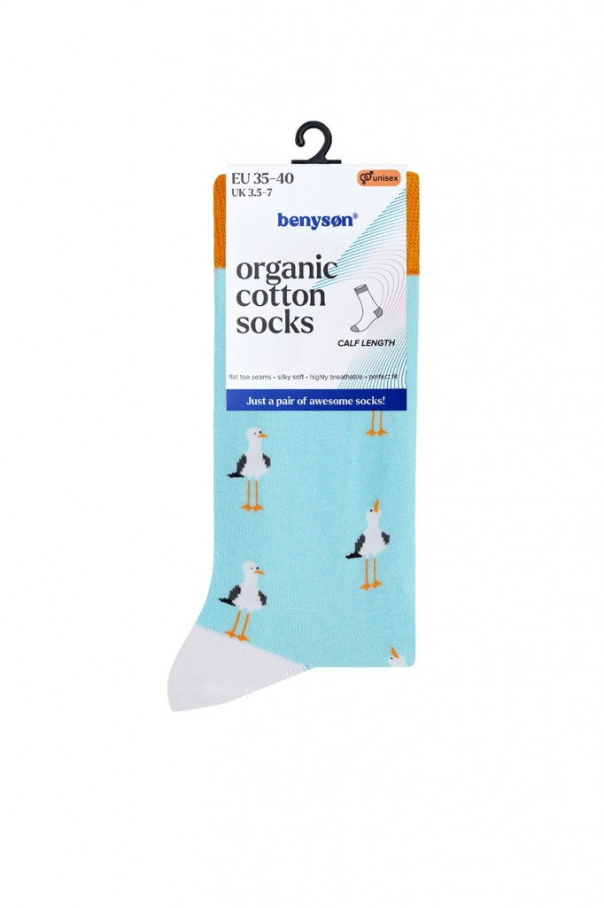 Racek veselé ponožky unisex vysoké 047