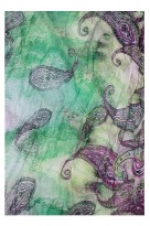 Lehká duhová kruhová šála se vzorem Pastel Air