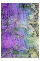 Lehká duhová kruhová šála se vzorem Pastel Air