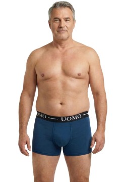 Pánské boxerky UOMO jednobarevné Lukáš – 5 ks v balení