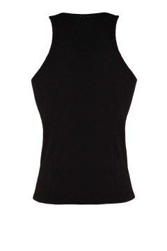 Yily Black pánské tílko bavlna FBX001