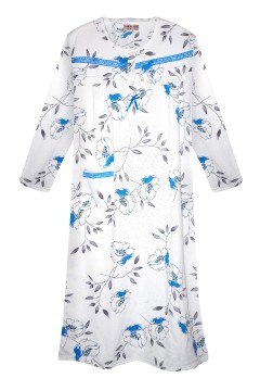 Fanynka hřejivá noční košile s dlouhým rukávem 6549