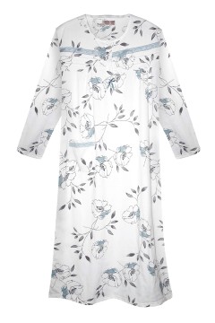 Fanynka hřejivá noční košile s dlouhým rukávem 6549