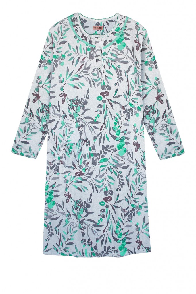 Emilka hřejivá noční košile pod kolena 6552