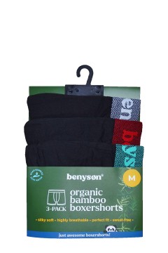 Beny Mix přírodní bambusové boxerky 7018 - 3 bal.