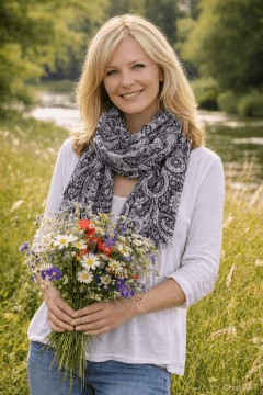 Bavlněný šátek se vzorem Ganga