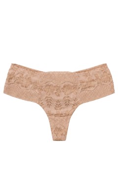 Plus Size tanga Erin krajková - 3 ks