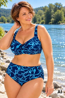 Salma Boho dvoudílné plavky pro plnoštíhlé S803