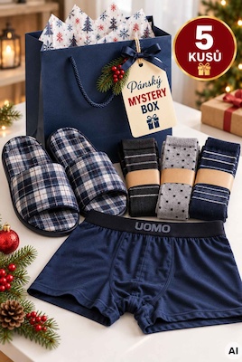 Vánoční mystery box - 5 kousků pro muže