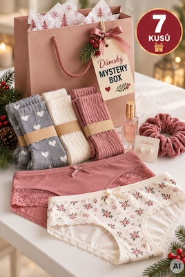 Vánoční mystery box - 7 kousků pro ženy