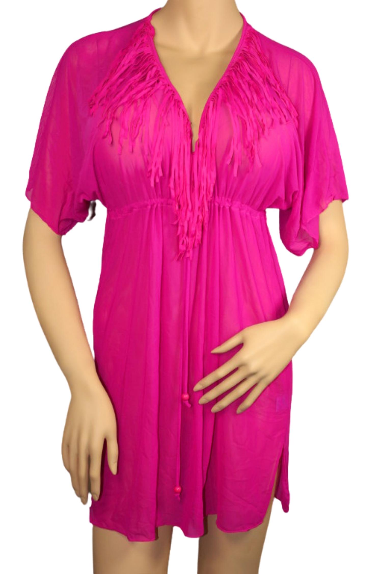 Gabana Pink plážová tunika SA002
