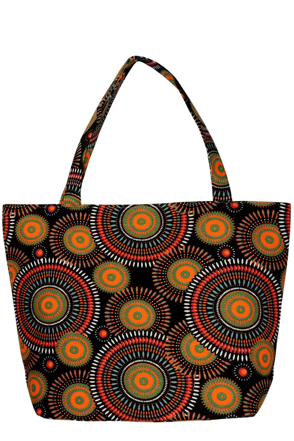 Koiko plážová taška s kruhovými ornamenty