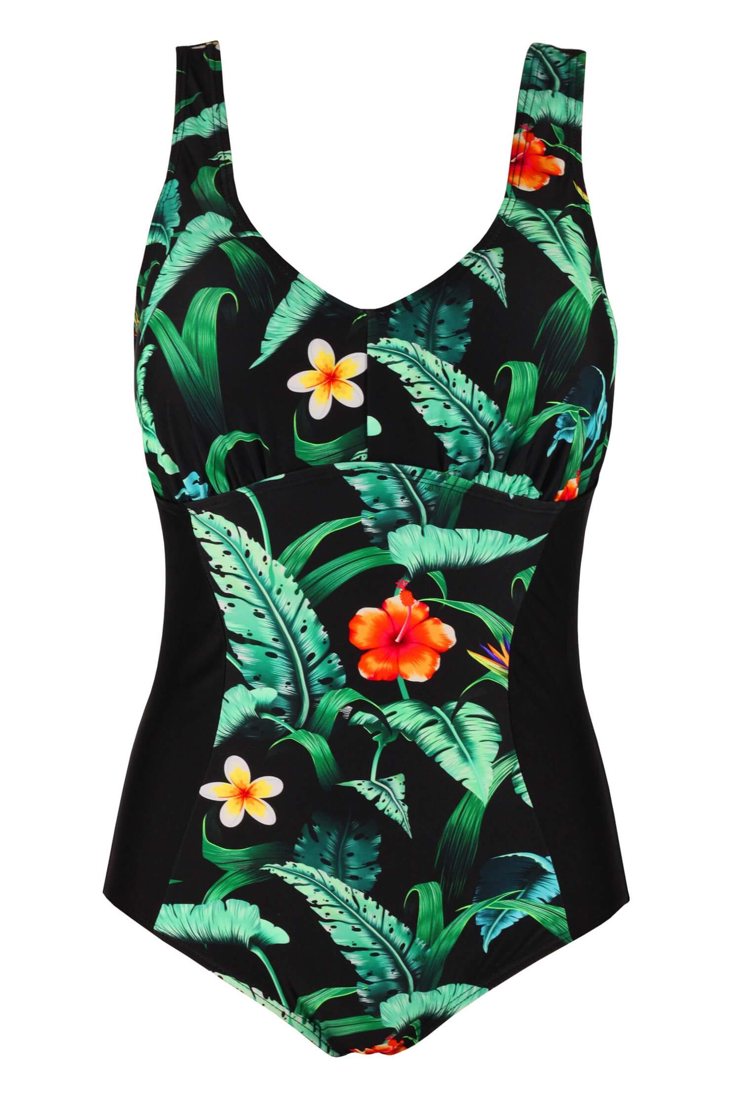 Nice jednodílné plavky plnoštíhlá nižší postava S096-2