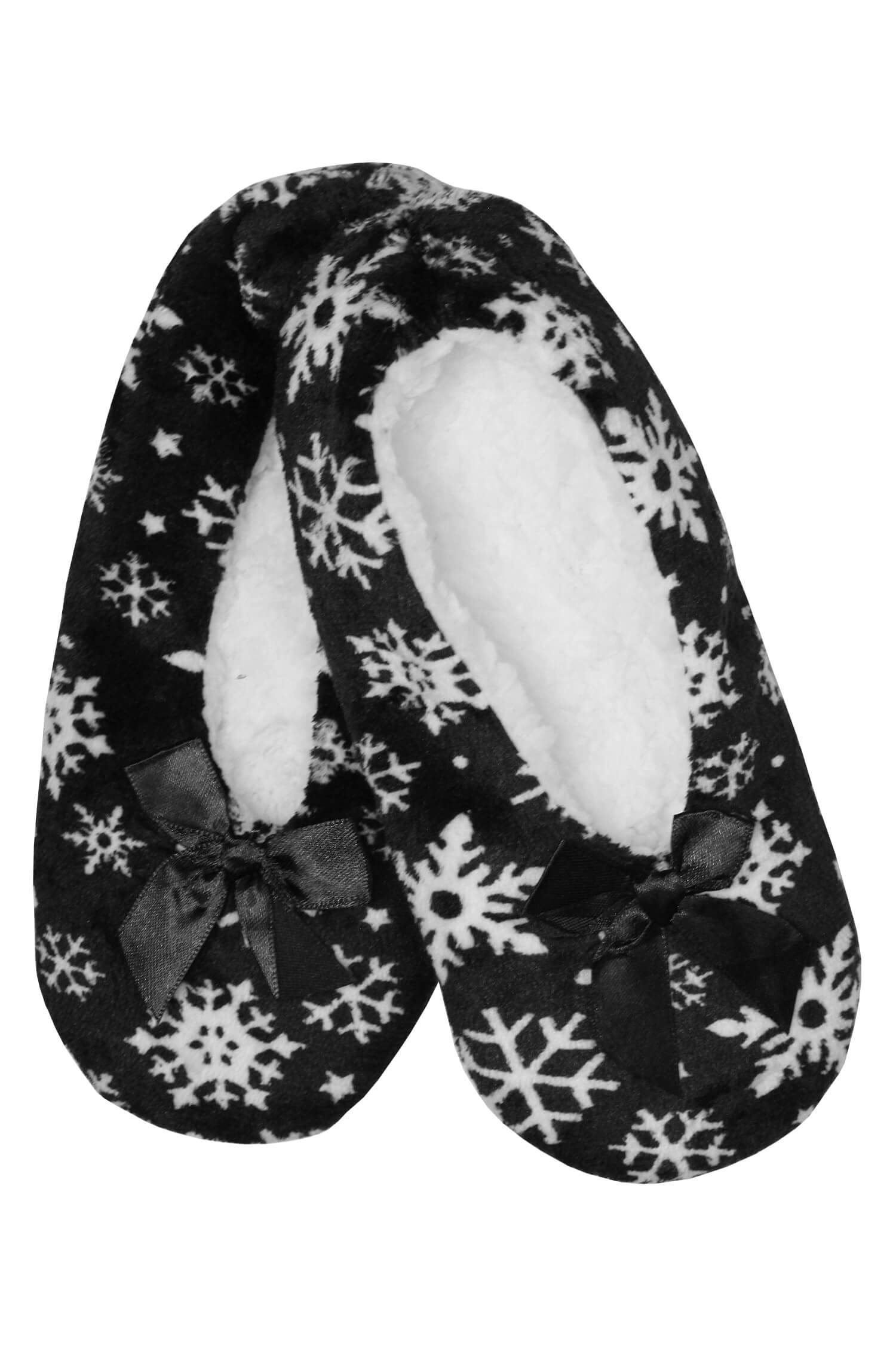 Black termo bačkory s kožíškem X931
