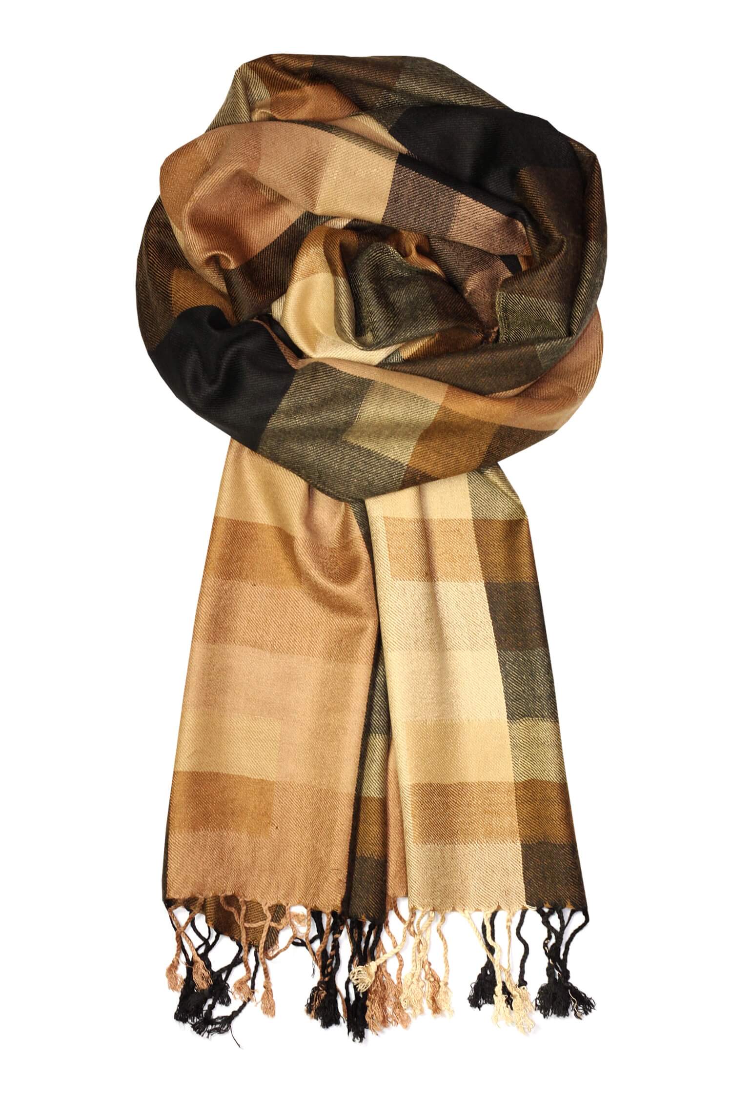 Sven brown pánská šála pashmina PS 6010