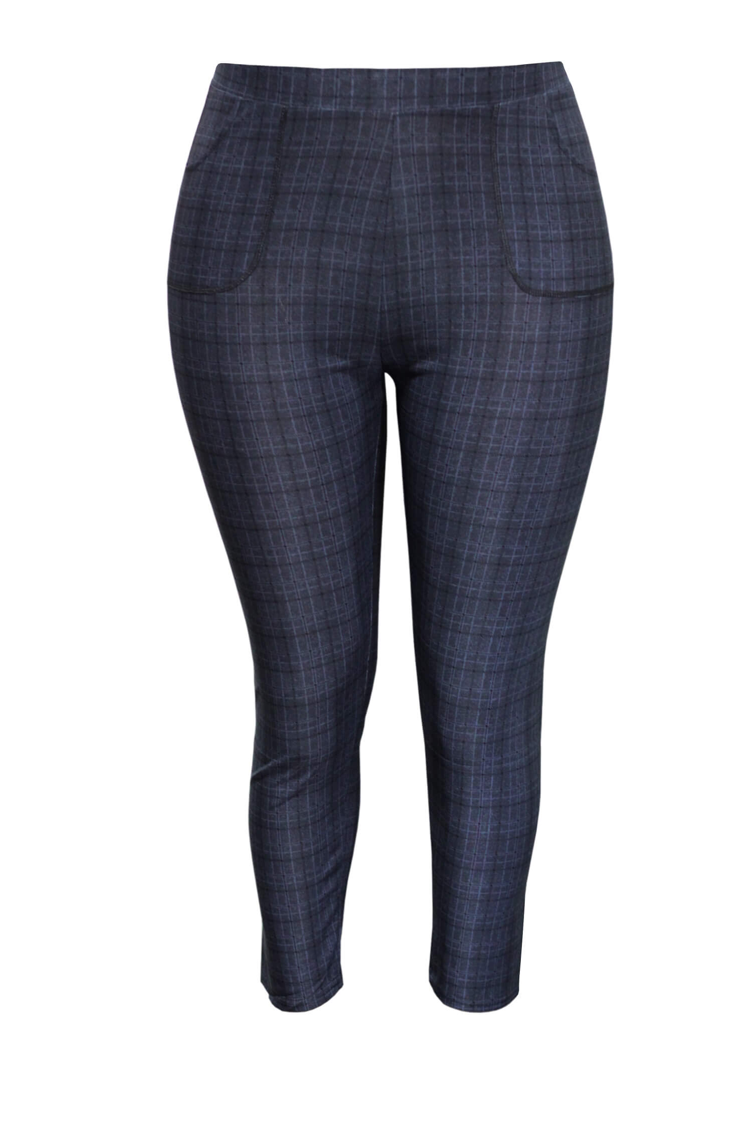 Dámské legíny s kostkami elegantní 420