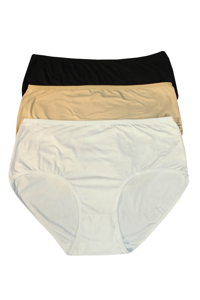 Blaze Plus Size bambusové kalhotky - 3 ks