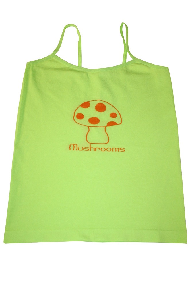 Mushrooms bezešvé dívčí tílko