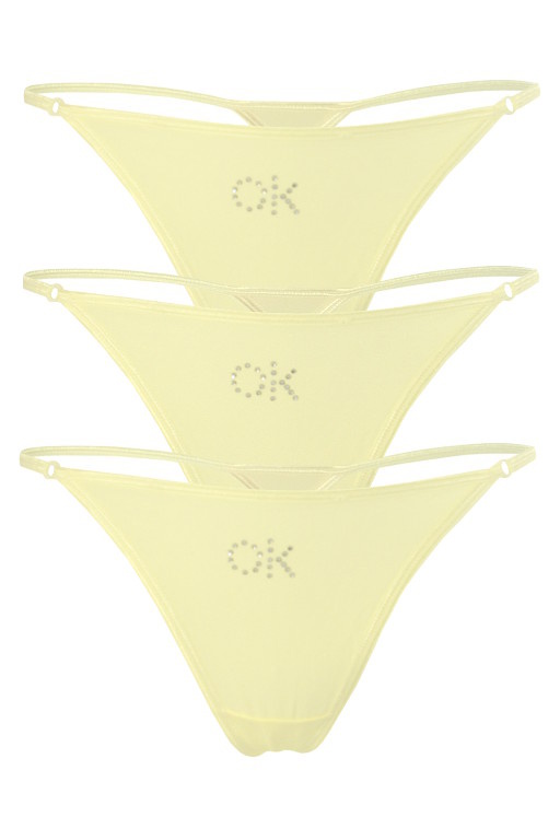 Barrien V-string tanga s kamínky - 3ks