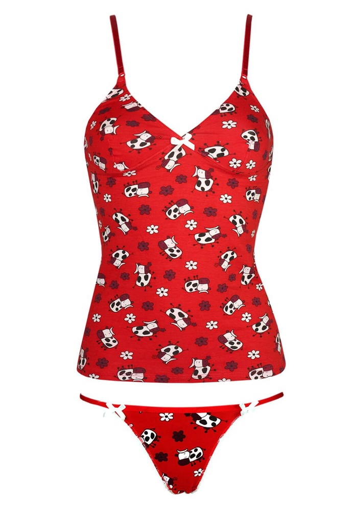 Sweet Cow bavlněná spodní košilka + kalhotky