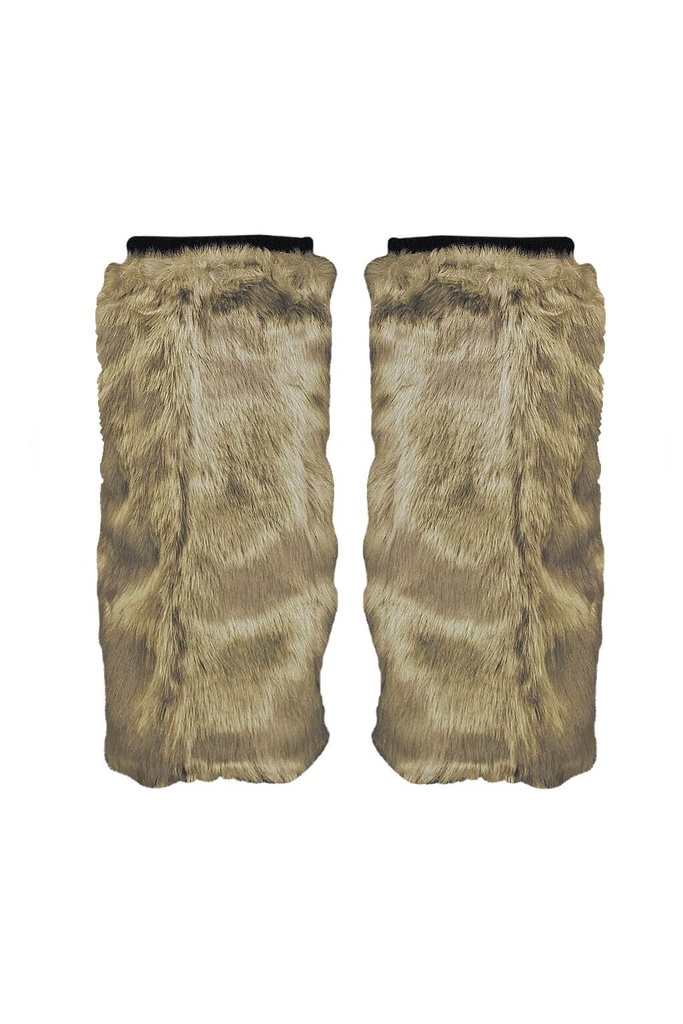 Chlupaté návleky na kozačky a nohy