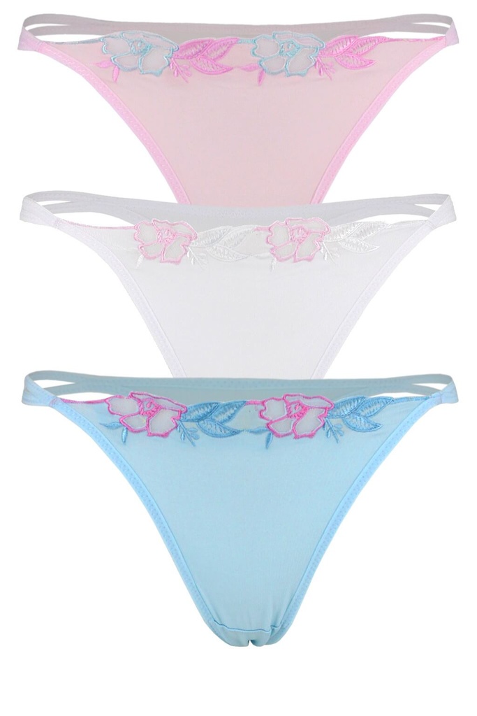 Texas krajková tanga C073 - trojbal