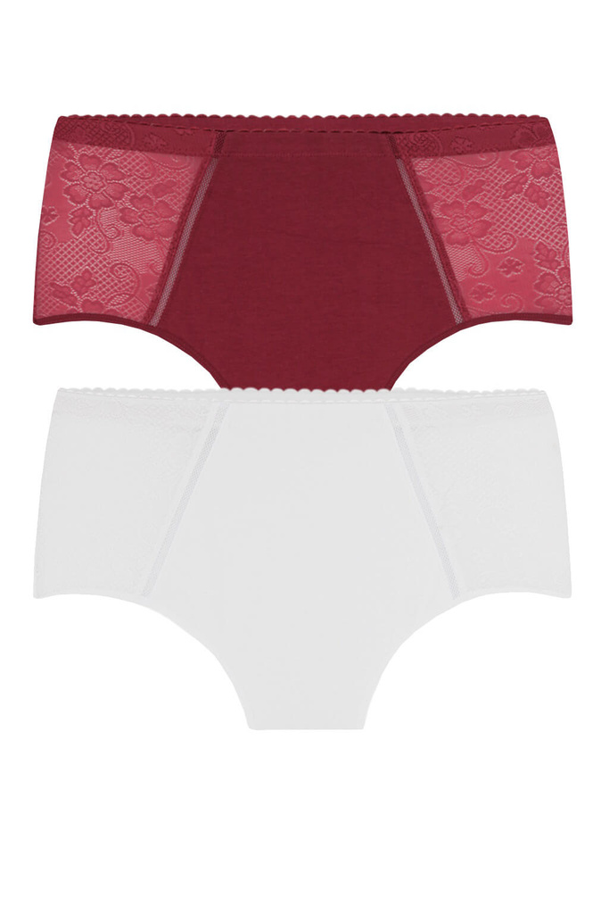 Best Lady Cotton bavlněné kalhotky P31812 - 2bal vícebarevná XXL