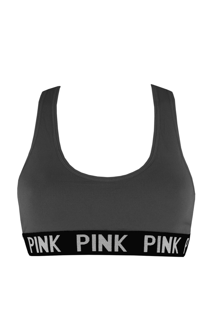 Pink bezešvá podprsenka záda motýlek