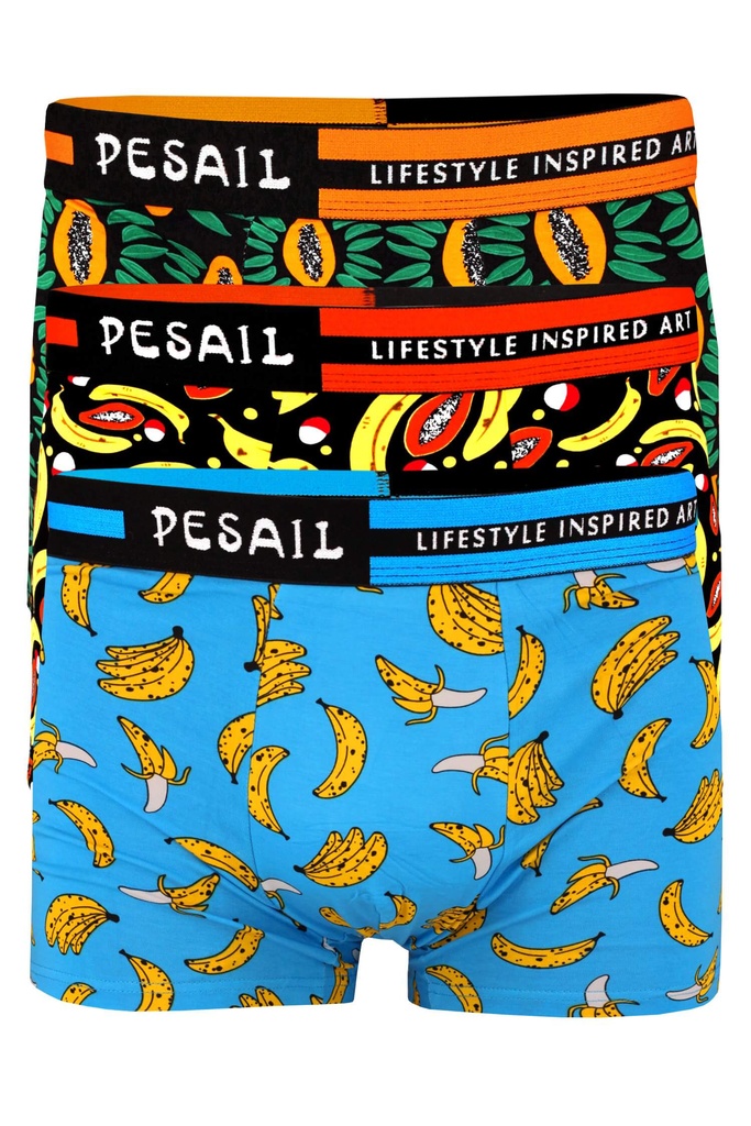 Pesail Tropical Fruit pánské veselé boxerky MPR 85649 - 3bal.
