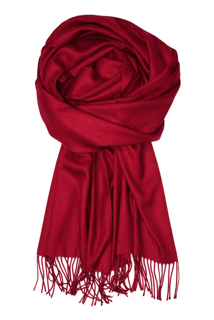 Lenia wine luxusní kašmírový šál H816K vínová