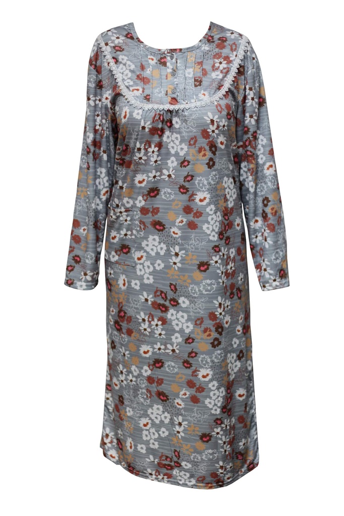 Josefína noční košile pro ženy s květy