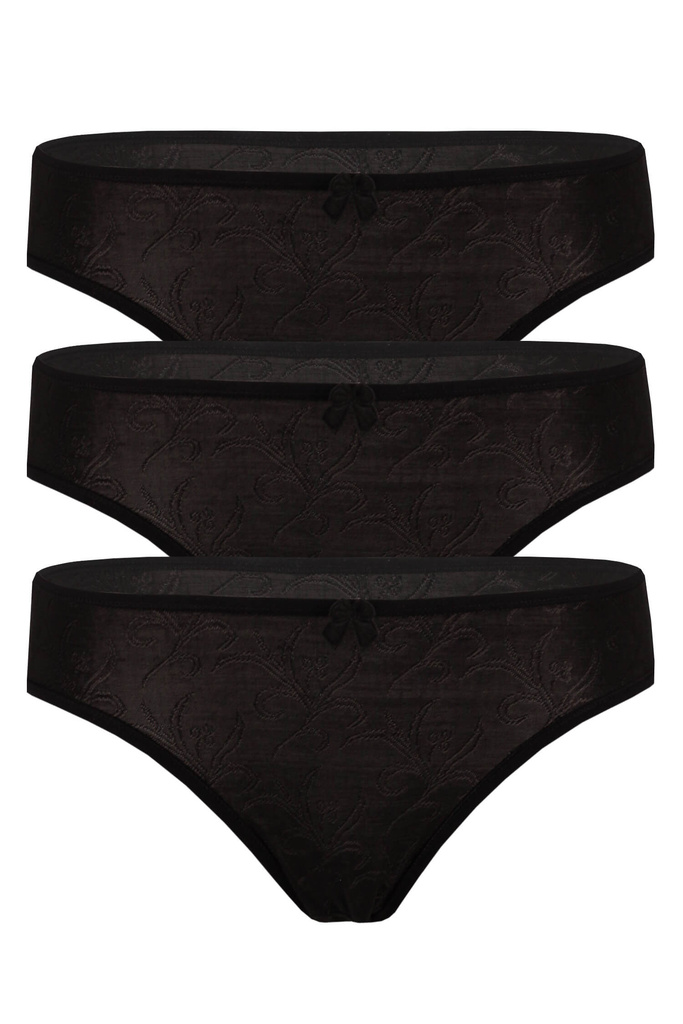 Want tmavé bikiny kalhotky 8056 - 3 bal