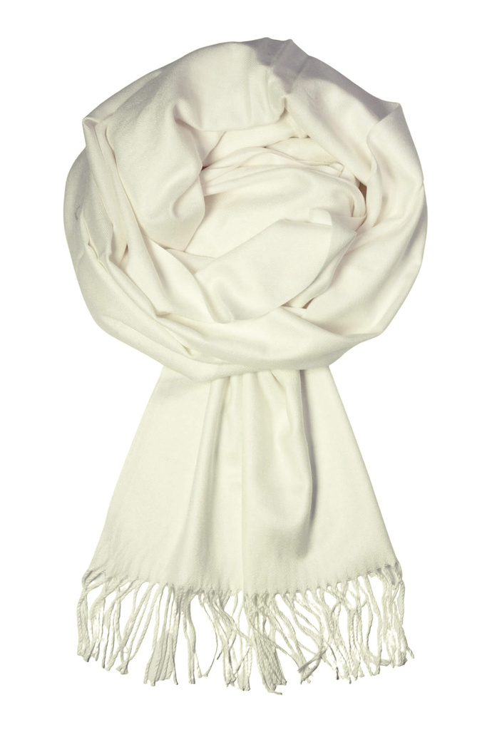 Lenia white luxusní šála bílá