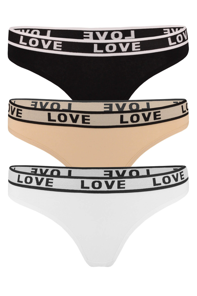 Love Chic bavlněná tanga F6851 - 3bal