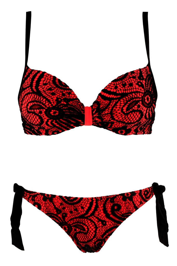 Ivory push up plavky s háčkováním S19-021