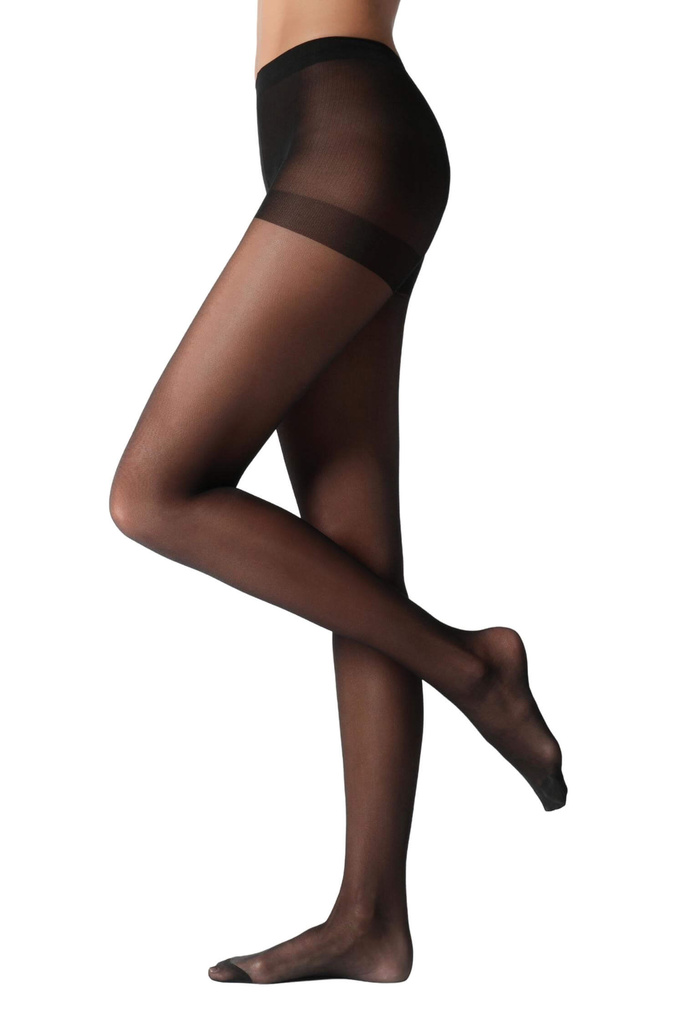 Tmavé klasické silonky Zuzka 20 DEN černá XL