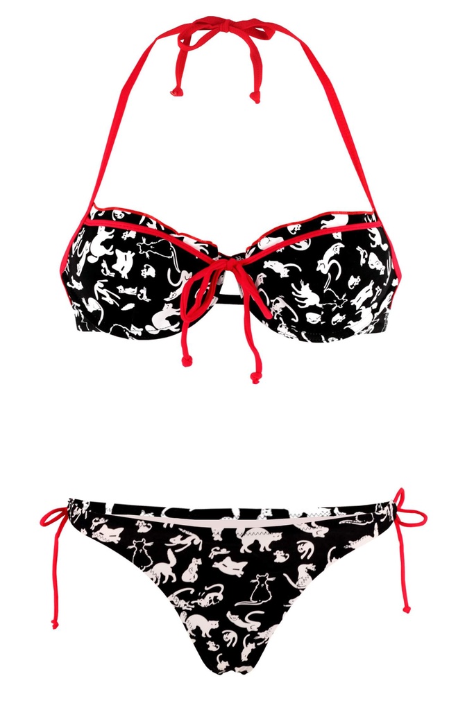 Kitty veselé bikiny plavky s tangy T1057