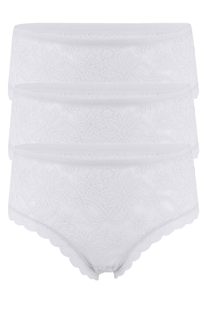 Khloe vyšší krajkové kalhotky J4316 - 3bal