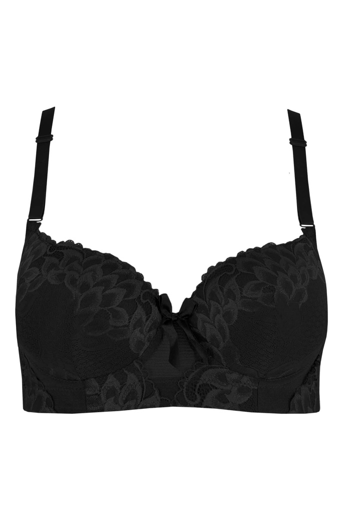 Pereza krajková push-up podprsenka široký obvod A2177