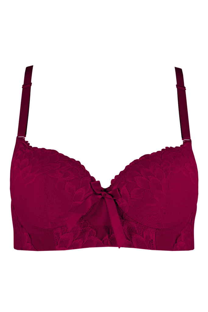 Pereza krajková push-up podprsenka široký obvod A2177