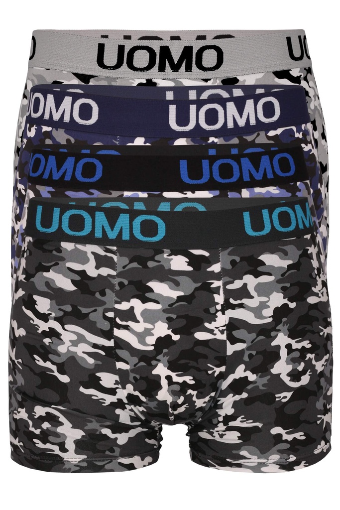 Rowen Uomo pružné boxerky maskáč N1815 3 kusy