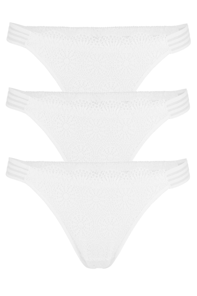 Erika jednobarevné kalhotky s pásky WNWC 82711- 3 bal