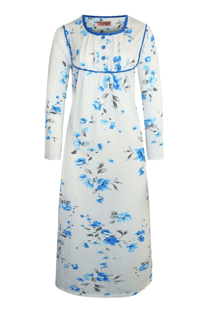 Andulka hřejivá noční košile s dlouhým rukávem 6985