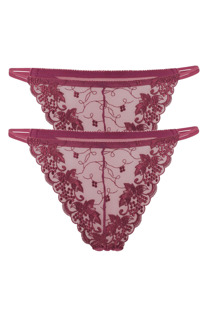 Adriana Violet krajková tanga 7095 - 2bal.