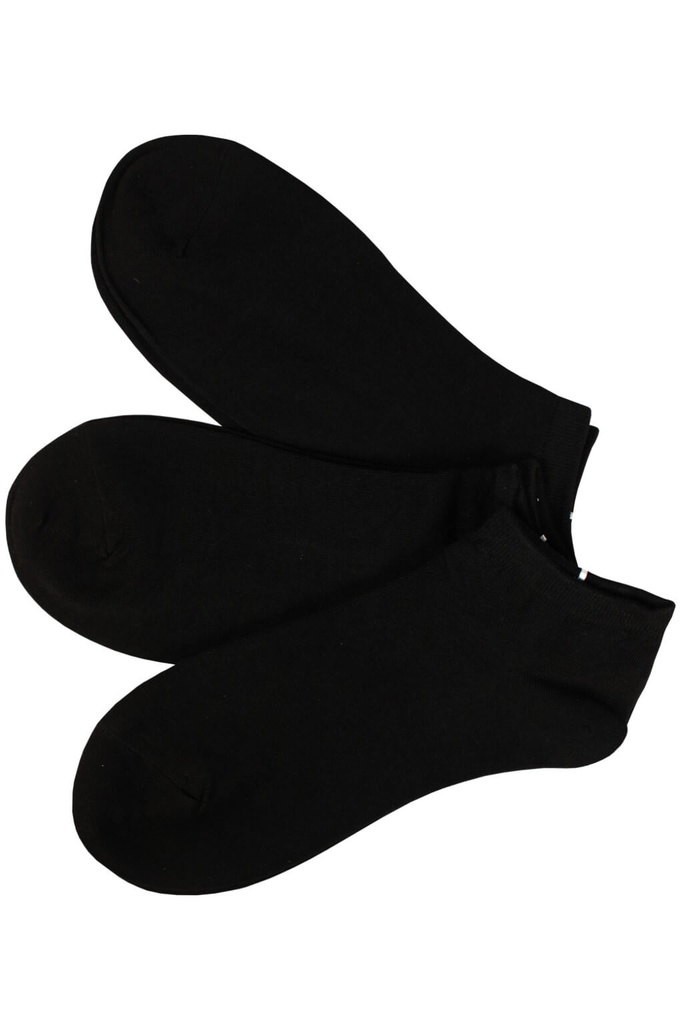 Dámské bambusové ponožky EW01C- 3Pack černá 35-38
