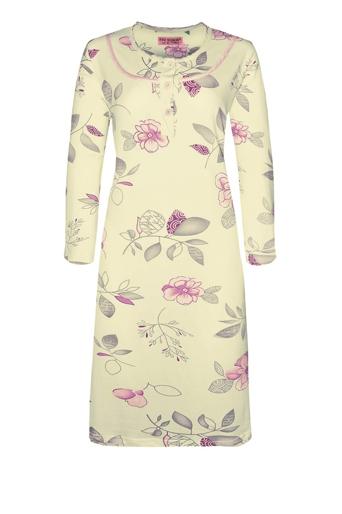 Johanka dámská noční košile s dlouhým rukávem 6993